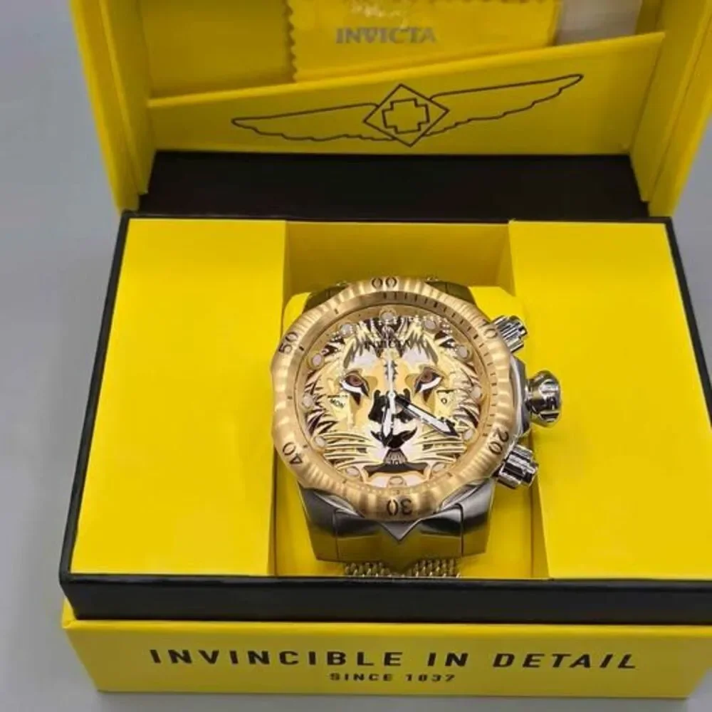 Invicta Venom Lionheart Swiss Ronda Z60 Caliber Men's Watch - 53.7mm. Steel